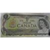 Image 1 : 1973 CRISP UNCIRCULATED POKER HAND SERIAL NUMBER CANADA $1 BILL