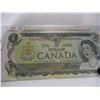 Image 3 : 1973 CRISP UNCIRCULATED POKER HAND SERIAL NUMBER CANADA $1 BILL