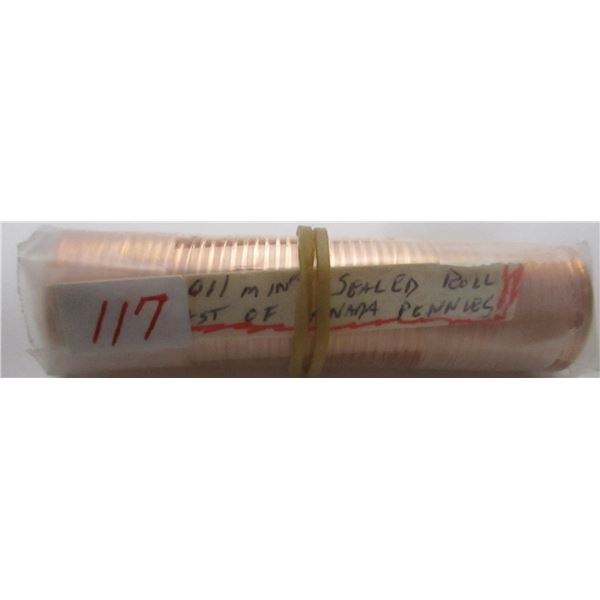 2011 MINT SEALED ROLL LAST OF CANADA PENNIES