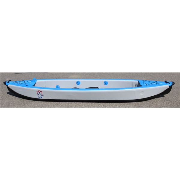 NEW SINGLE KAYAK BLUE 3.90M *NEW SEALED BOX**BAILIFF SEIZURE*