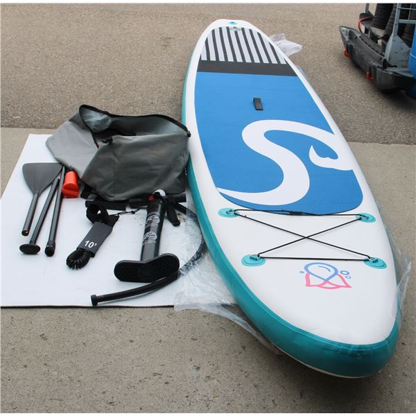 NEW FAMILY SIZE PADDLE BOARD WITH TRAVEL BAG*BAILIFF SEIZURE*