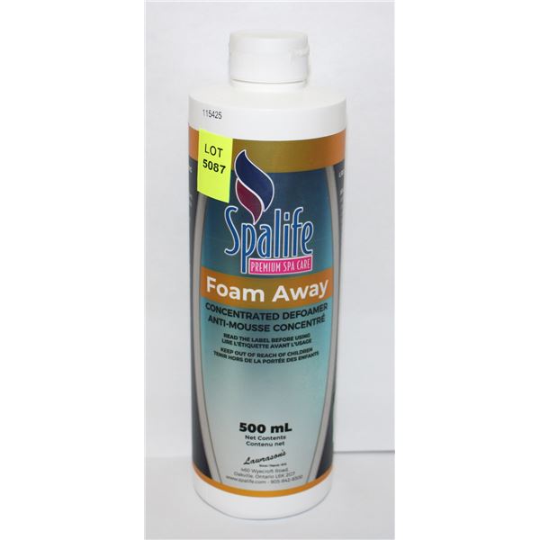 SPA LIFE PREMIUM SPA CARE FOAM AWAY 500 ML*BAILIFF SEIZURE*