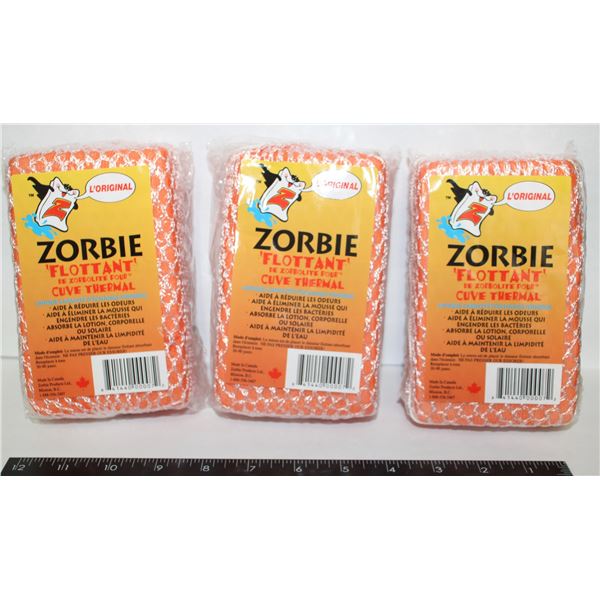 LOT OF 3 ZORBIE HOT TUB WATER BOBBLES*BAILIFF SEIZURE*
