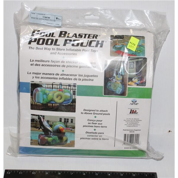 POOL BLASTER POOL POUCH*BAILIFF SEIZURE*