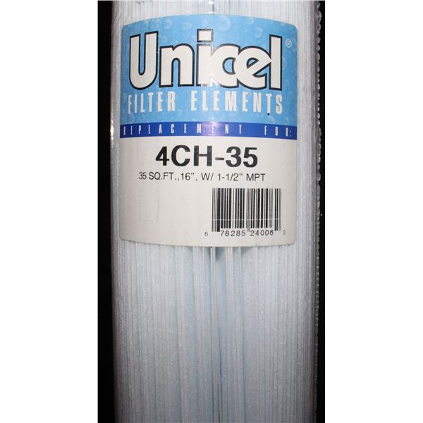 NEW UNICEL FILTER 4CH-35*BAILIFF SEIZURE*