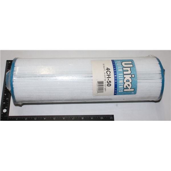 NEW UNICEL FILTER 4CH-50*BAILIFF SEIZURE*