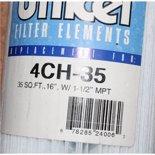 NEW UNICEL FILTER 4CH-35*BAILIFF SEIZURE*