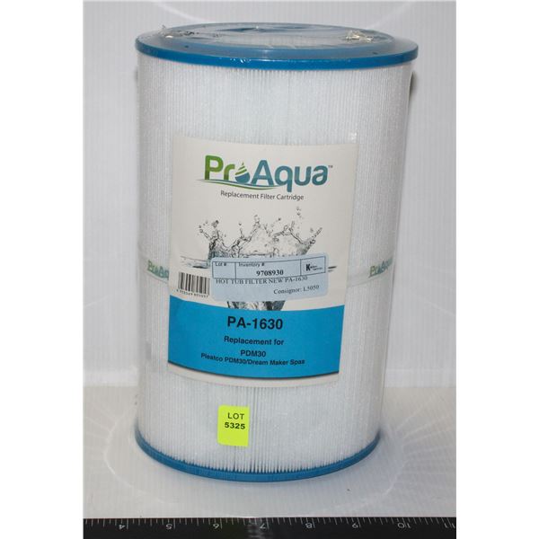 HOT TUB FILTER NEW PA-1630*BAILIFF SEIZURE*