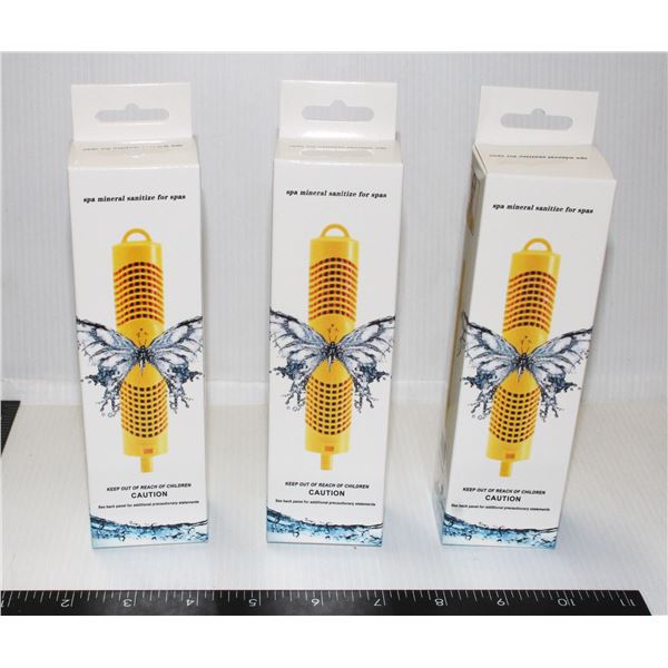 LOT OF 3 MINERAL SANITIZERS FOR HOT TUBS NEW*BAILIFF SEIZURE*