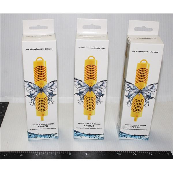 LOT OF 3 MINERAL SANITIZERS FOR HOT TUBS NEW*BAILIFF SEIZURE*