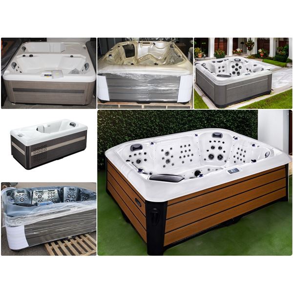 FEATURED HOT TUBS/ COLD PLUNGE: GO TO LOTS 5007, 5008, 5016, 5021, 5028, 5036,5039, 5041 TO BID