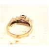 Image 10 : 14K Yellow Gold Ruby & Diamond Terraced Band -Ring
