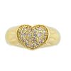 Image 1 : Classic Pave' Diamond Heart Ring