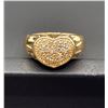 Image 3 : Classic Pave' Diamond Heart Ring