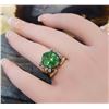 Image 9 : Natural Tsavorite and White Sapphire Ring
