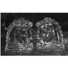 Image 1 : Pair of Glass Horse Head Bookends, Probably by Federal.