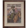 Image 1 : Framed 1928 Saturday Evening Post Cover by W.H.D. Koerner