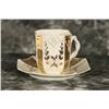 Image 1 : Antique Octagonal Mustache Cup and Saucer
