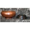 Image 2 : Fenton Iridescent Glass Console Bowl on Glass Plinth