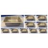 Image 1 : Qty 10 Stainless Steel Food Storage Pans w/ Clear Lids