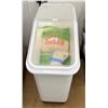 Image 3 : Qty 2 Plastic Food Storage Bins on Wheels (contents not included)