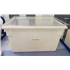 Image 2 : Qty 5 Large White Plastic Bins w/ Lids