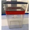 Image 2 : Qty 5 Clear Buckets w/ Blue Lids