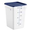 Image 2 : Qty 5 White Buckets w/ Blue Covers