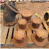 Image 1 : Qty 5 Street Survey Monuments, Misc Sizes & 1 Ductile Iron Pipe Fitting