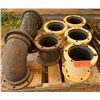 Image 1 : Qty 7 Ductile Iron Pipe Fittings, Misc Sizes
