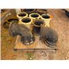 Image 2 : Qty 7 Ductile Iron Pipe Fittings, Misc Sizes