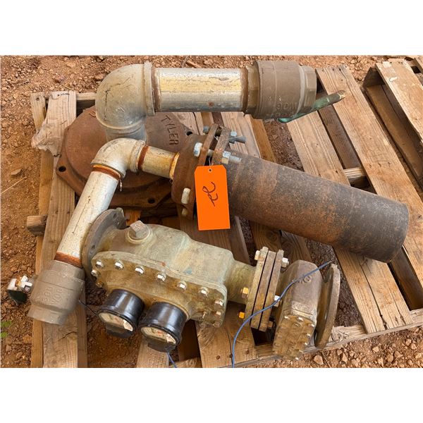 Qty 2 Clean Out Fittings, Misc Sizes & Meter
