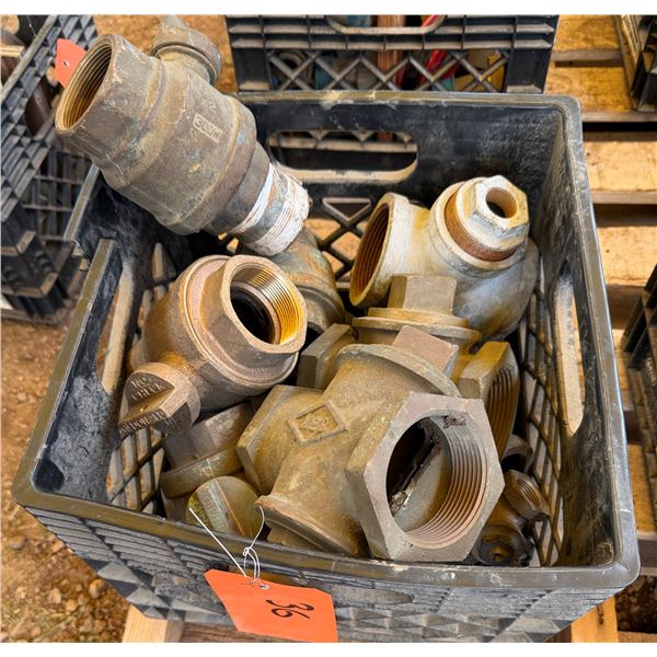 Multiple Curb Stops & Check Valves, Misc Sizes