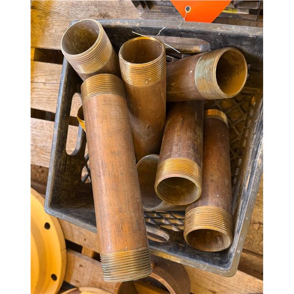 Multiple Brass Threaded Nipples, Misc Sizes
