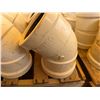 Image 10 : Qty 16 White 45-Degree 6" Sewer & Drain Elbow Fittings