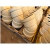 Image 2 : Qty 16 White 45-Degree 6" Sewer & Drain Elbow Fittings
