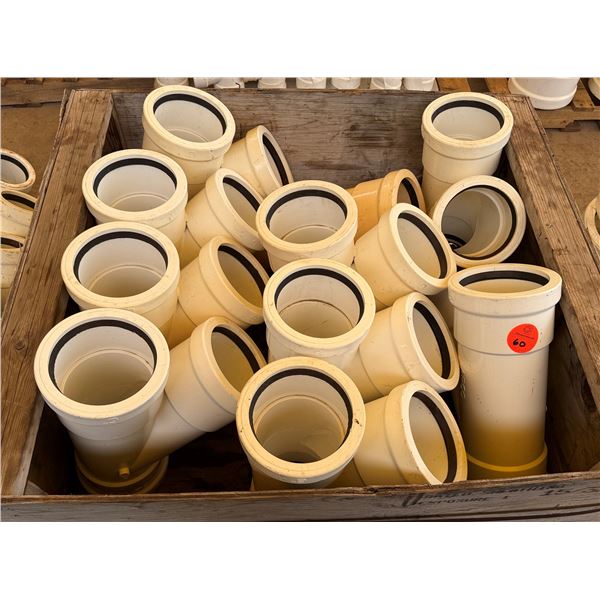 Multiple White 6" Sewer & Drain Wyes
