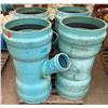 Image 1 : Qty 4 Ipex  Wye Fittings 18" x 6"