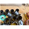 Image 2 : Multiple Black ABS Couplings, Pipe Fittings, Caps, etc, Misc Sizes