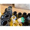 Image 3 : Multiple Black ABS Couplings, Pipe Fittings, Caps, etc, Misc Sizes