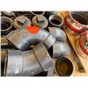 Image 7 : Multiple Black ABS Couplings, Pipe Fittings, Caps, etc, Misc Sizes