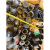 Image 8 : Multiple Black ABS Couplings, Pipe Fittings, Caps, etc, Misc Sizes