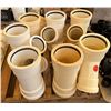 Image 1 : Qty 7 White 8" x 6" Wye Fittings