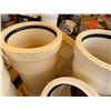 Image 3 : Qty 7 White 8" x 6" Wye Fittings