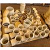 Image 1 : Multiple White Reducers, Adapters, Pipe Fittings, etc, Misc Sizes