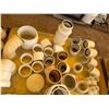 Image 5 : Multiple White Reducers, Adapters, Pipe Fittings, etc, Misc Sizes