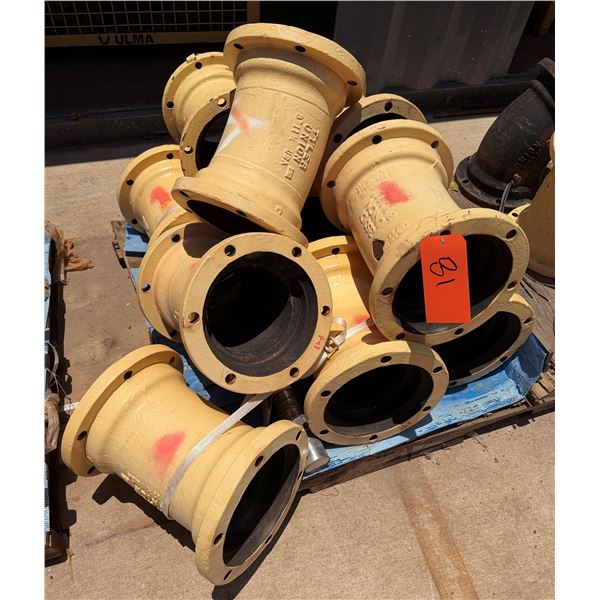 Multiple Ductile Iron 8" Pipe Fittings