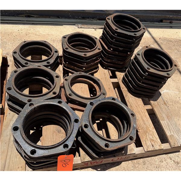 Multiple Ductile Iron Flanges & Glad Hands, Misc Sizes