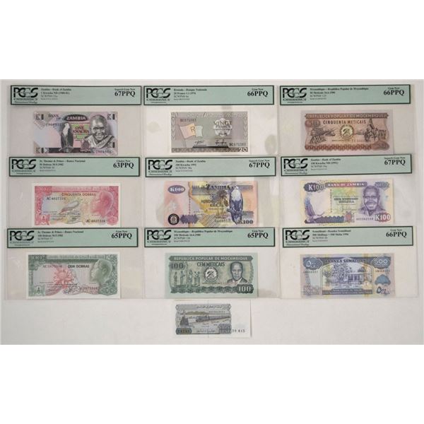 Africa. Lot of Graded Banknote Collection, 1976 to 1992
