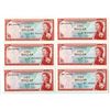 Image 1 : East Caribbean States. East Caribbean Currency Authority, ND (1965), Issued Banknote Assortment.
